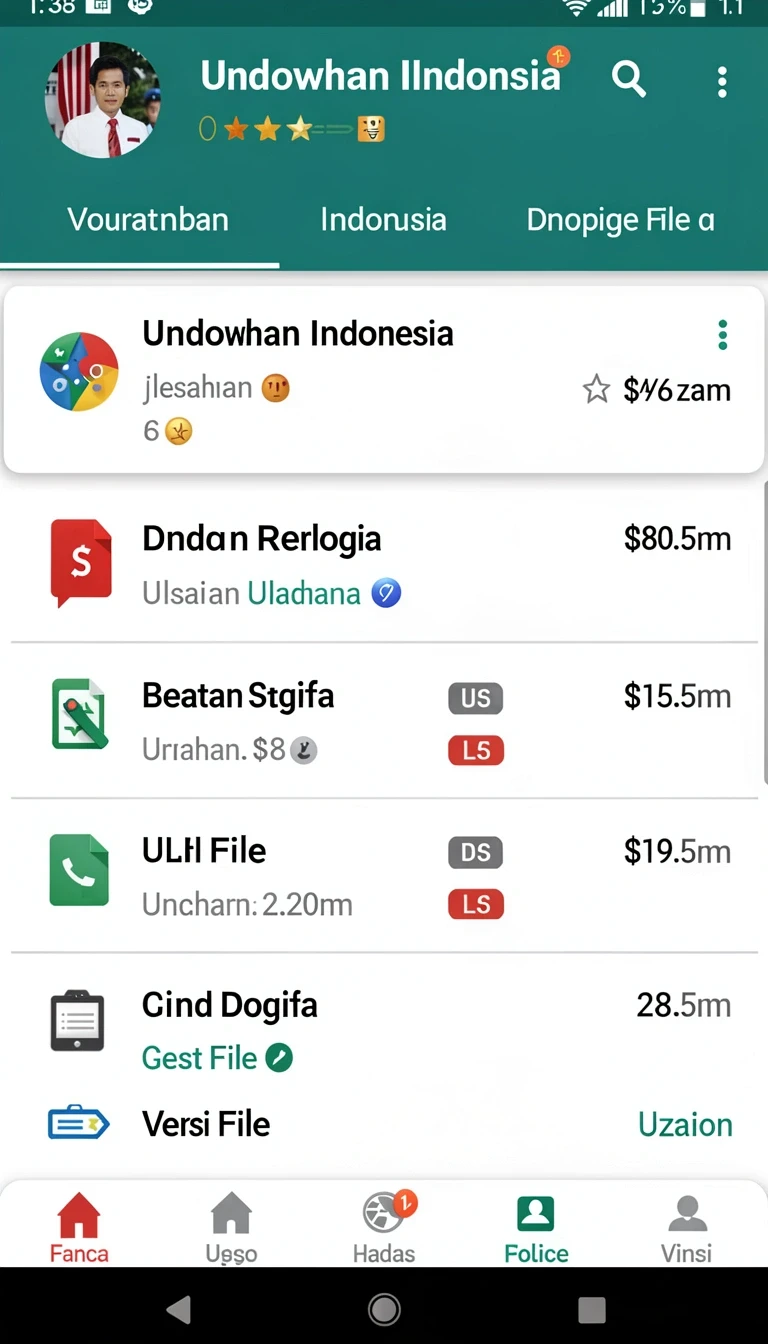 Tampilan utama aplikasi Download Aplikasi sr877 Terbaru untuk HP Android yang intuitif dan efisien.
