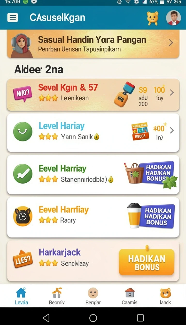 Tampilan utama aplikasi sobat777 APK Versi Terbaru untuk Android 2026 yang intuitif dan efisien.